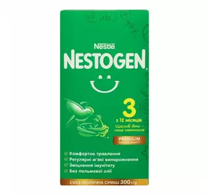 Суха молочна суміш Nestle Nestogen 3 з 12 місяців, з лактобактеріями 300 г