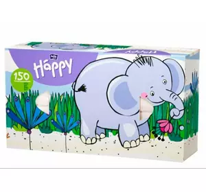 Хустинки гігієнічні паперові Bella Baby Happy універсальні (слон 150 шт.)