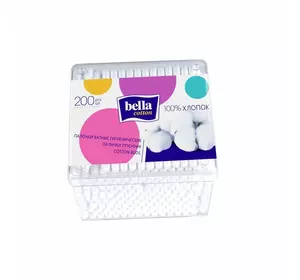 Ватні палички Bella Cotton (пластикова коробка 200 шт.)