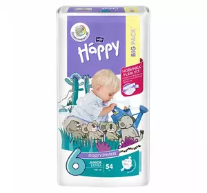 Підгузники дитячі Bella Baby HAPPY junior extra (6) 54шт.