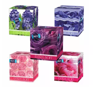 Хустинки гігієнічні паперові Bella №1 Extra Soft (80 шт. Фіолетові троянди)