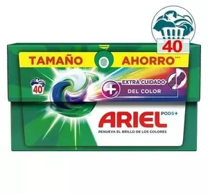 Ariel Pods+ Extra Del Color 4х-компонентні капсули д/прання, 40 шт.