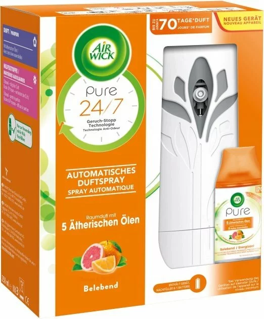 Автоматичний освіжувач повітря (набір) Air Wick Freshmatic Pure Апельсин та Грейпфрут, 250мл