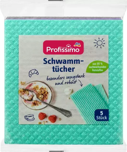 Поглинаюча ганчірка для прибирання DM Profissimo Schwammtucher 5 шт.