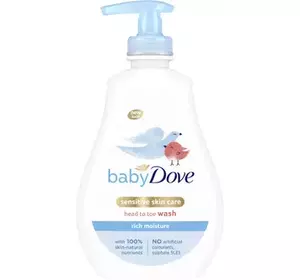 Дитячий гель для душу Dove Baby Інтенсивне зволоження від маківки до п'яточок 400 мл Дитячий гель для душу Dove Baby Інтенсивне зволоження від маківки до п'яточок 400 мл