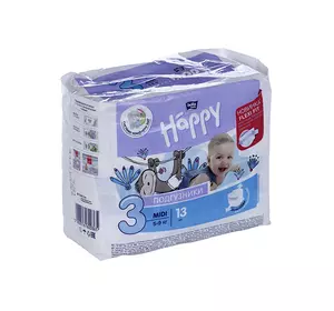 Підгузники дитячі Bella Baby HAPPY midi (3) 13шт. Підгузники дитячі Bella Baby HAPPY midi (3) 13шт.
