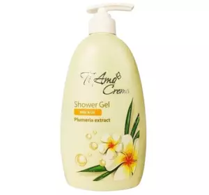 Ti Amo Crema гель для душу Екстракт плюмерії (з дозаторм), 400мл Ti Amo Crema гель для душу Екстракт плюмерії (з дозаторм), 400мл