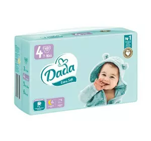 Підгузники дитячі Dada Extra Soft Maxi (4) 7-18 кг, 48шт. Підгузники дитячі Dada Extra Soft Maxi (4) 7-18 кг, 48шт.