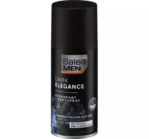 Balea Men Dark Elegance Дезодорант-Спрей: Чуттєвий Аромат та Захист 24г, 150 мл Balea Men Dark Elegance Дезодорант-Спрей: Чуттєвий Аромат та Захист 24г, 150 мл