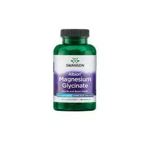 Swanson Albion Magnesium Glycinate 90 капсул, магній у хелатній формі Swanson Albion Magnesium Glycinate 90 капсул, магній у хелатній формі