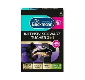 Dr.Beckmann Серветки 2в1 для відновлення чорного кольору і тканини, 6шт Dr.Beckmann Серветки 2в1 для відновлення чорного кольору і тканини, 6шт