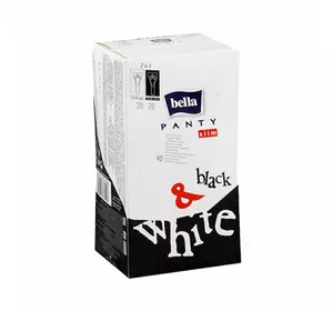 Прокладки гігієнічні щоденні BELLA SLIM BLACK & WHITE 20+20 (40шт.) Прокладки гігієнічні щоденні BELLA SLIM BLACK & WHITE 20+20 (40шт.)