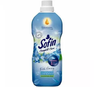 Кондиціонер для тканин Sofin (концентр.) Morning Fresh, 800 мл Кондиціонер для тканин Sofin (концентр.) Morning Fresh, 800 мл