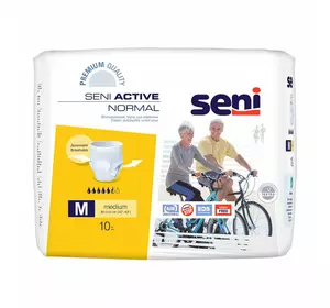 Поглинаючі труси для дорослих SENI ACTIVE Normal medium (2) 10шт. Поглинаючі труси для дорослих SENI ACTIVE Normal medium (2) 10шт.