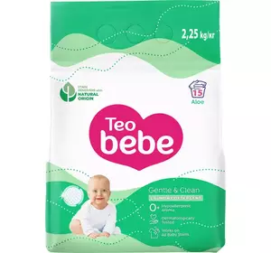 Пральний порошок Teo bebe Gentle & Clean Aloe 2.25 кг Пральний порошок Teo bebe Gentle & Clean Aloe 2.25 кг