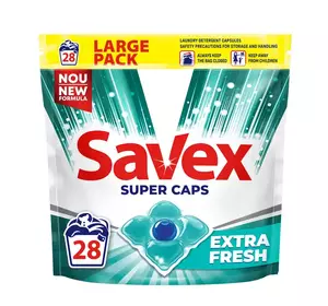 Капсули для прання Savex Super Caps Extra Fresh 28 шт Капсули для прання Savex Super Caps Extra Fresh 28 шт