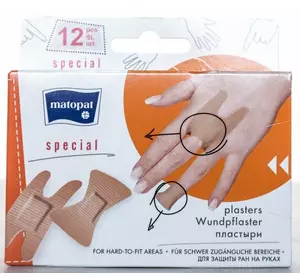 Пластирі медичні Matopat SPECIAL 12шт. Пластирі медичні Matopat SPECIAL 12шт.