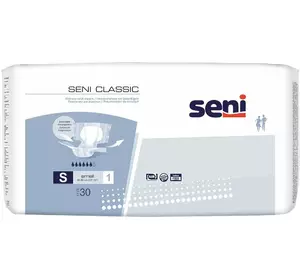 Підгузки для дорослих SENI CLASSIC Small (1) 30шт. Підгузки для дорослих SENI CLASSIC Small (1) 30шт.