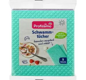 Поглинаюча ганчірка для прибирання DM Profissimo Schwammtucher 5 шт. Поглинаюча ганчірка для прибирання DM Profissimo Schwammtucher 5 шт.