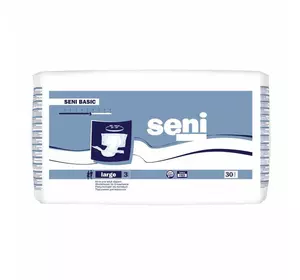 Підгузники для дорослих SENI BASIC Large (3) 30шт. Підгузники для дорослих SENI BASIC Large (3) 30шт.