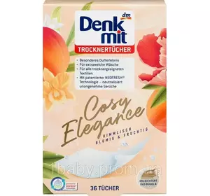 Серветки ароматизовані для сушильної машини Denkmit Cosy Elegance 36 шт Серветки ароматизовані для сушильної машини Denkmit Cosy Elegance 36 шт