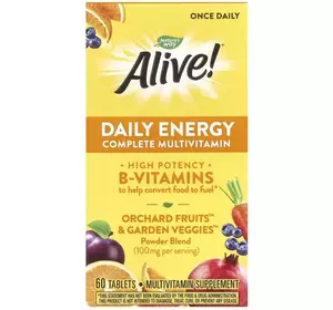 Мультивітаміни із залізом повний комплекс Nature's Way Alive! Daily Energy Complete Multivitamin 60 таблеток Мультивітаміни із залізом повний комплекс Nature's Way Alive! Daily Energy Complete Multivitamin 60 таблеток