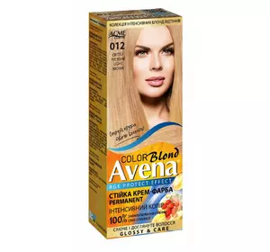 Крем-фарба для волосся "ЕКМІ-КОЛОР" AVENA 012 Світло-русявий Крем-фарба для волосся "ЕКМІ-КОЛОР" AVENA 012 Світло-русявий