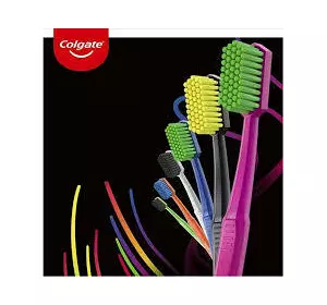 Зубна щітка Colgate Neon 2548 кінчиків щетинок середньої жорсткості Зубна щітка Colgate Neon 2548 кінчиків щетинок середньої жорсткості