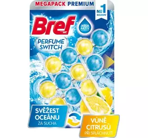 Кульки для унітазу Bref Triple змінний аромат Цитрус-Морський 120 г Кульки для унітазу Bref Triple змінний аромат Цитрус-Морський 120 г