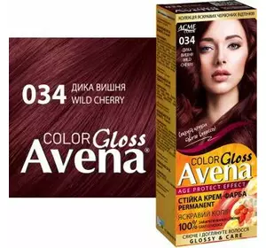 Крем-фарба для волосся "ЕКМІ-КОЛОР" AVENA 034 Дика вишня Крем-фарба для волосся "ЕКМІ-КОЛОР" AVENA 034 Дика вишня