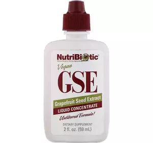 NutriBiotic, веганський екстракт кісточок грейпфрута, рідкий концентрат, 100 мг, 59 мл NutriBiotic, веганський екстракт кісточок грейпфрута, рідкий концентрат, 100 мг, 59 мл