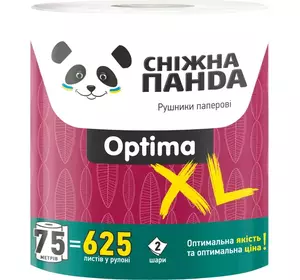 Паперові рушники Сніжна панда Optima XL Roll Паперові рушники Сніжна панда Optima XL Roll