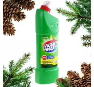 AGENT MAX Засіб для очищення туалету дезінфікуючий Лісовий, 1 л AGENT MAX Засіб для очищення туалету дезінфікуючий Лісовий, 1 л