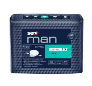 Урологічні прокладки SENI MAN Extra level 3, 15шт. Урологічні прокладки SENI MAN Extra level 3, 15шт.