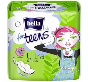 Гігієнічні прокладки BELLA FOR TEENS ULTRA RELAX (10шт) Гігієнічні прокладки BELLA FOR TEENS ULTRA RELAX (10шт)