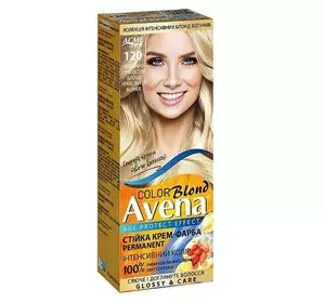 Крем-фарба для волосся "ЕКМІ-КОЛОР" AVENA 120 Перлинно-сріблястий блонд Крем-фарба для волосся "ЕКМІ-КОЛОР" AVENA 120 Перлинно-сріблястий блонд