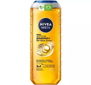 Гель для душу NIVEA MEN Активна Енергія 3в1 для тіла-обличчя-волосся 500 мл Гель для душу NIVEA MEN Активна Енергія 3в1 для тіла-обличчя-волосся 500 мл