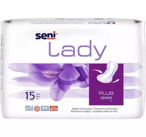 Урологічні прокладки SENI LADY PLUS 15шт. Урологічні прокладки SENI LADY PLUS 15шт.