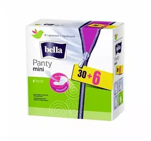 Прокладки гiгiєнiчнi щоденнi BELLA PANTY MINI 30+6 (36шт) Прокладки гiгiєнiчнi щоденнi BELLA PANTY MINI 30+6 (36шт)