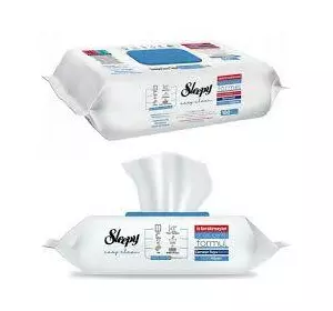 Серветки для побутового прибирання Sleepy Easy Clean Bleach 100 шт Серветки для побутового прибирання Sleepy Easy Clean Bleach 100 шт