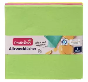 Набір універсальних серветок для прибирання Profissimo 6 шт Набір універсальних серветок для прибирання Profissimo 6 шт
