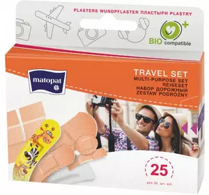 Пластирі медичні Matopat Travel Set 25шт. Пластирі медичні Matopat Travel Set 25шт.