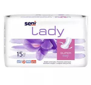 Урологічні прокладки SENI LADY SUPER 15шт. Урологічні прокладки SENI LADY SUPER 15шт.