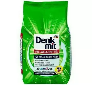 Denkmit пральний порошок (для білих та світлих речей) 20 прань, 1,35кг Denkmit пральний порошок (для білих та світлих речей) 20 прань, 1,35кг