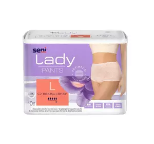 Поглинаючі труси для дорослих SENI LADY PANTS large (3) 10шт. Поглинаючі труси для дорослих SENI LADY PANTS large (3) 10шт.