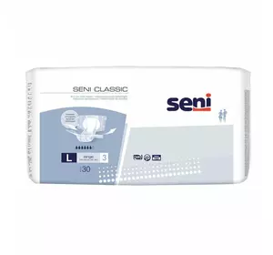 Підгузки для дорослих SENI CLASSIC Large (3) 30шт. Підгузки для дорослих SENI CLASSIC Large (3) 30шт.
