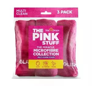 Набір серветок з мікрофібри The Pink Stuff Microfibre Collection 3шт Набір серветок з мікрофібри The Pink Stuff Microfibre Collection 3шт