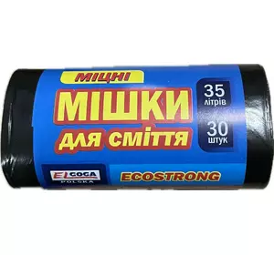 Пакети д/сміття Elgoga mocne чорні 35л*30шт Пакети д/сміття Elgoga mocne чорні 35л*30шт