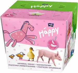 Хустинки паперові унiверсальні, двошарові, Bella Baby Happy 40+40 шт (свинка) Хустинки паперові унiверсальні, двошарові, Bella Baby Happy 40+40 шт (свинка)