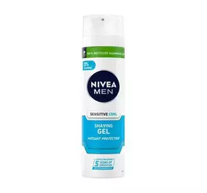 NIVEA MEN Ефект прохолоди гель для гоління 200 мл — для чутливої шкіри, без спирту й ментолу, ромашка & морські водорості NIVEA MEN Ефект прохолоди гель для гоління 200 мл — для чутливої шкіри, без спирту й ментолу, ромашка & морські водорості